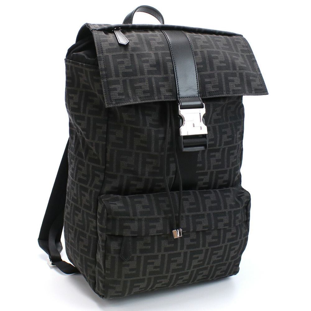 Fendi Rucksack Backpack Capacity Commuting To School Brown